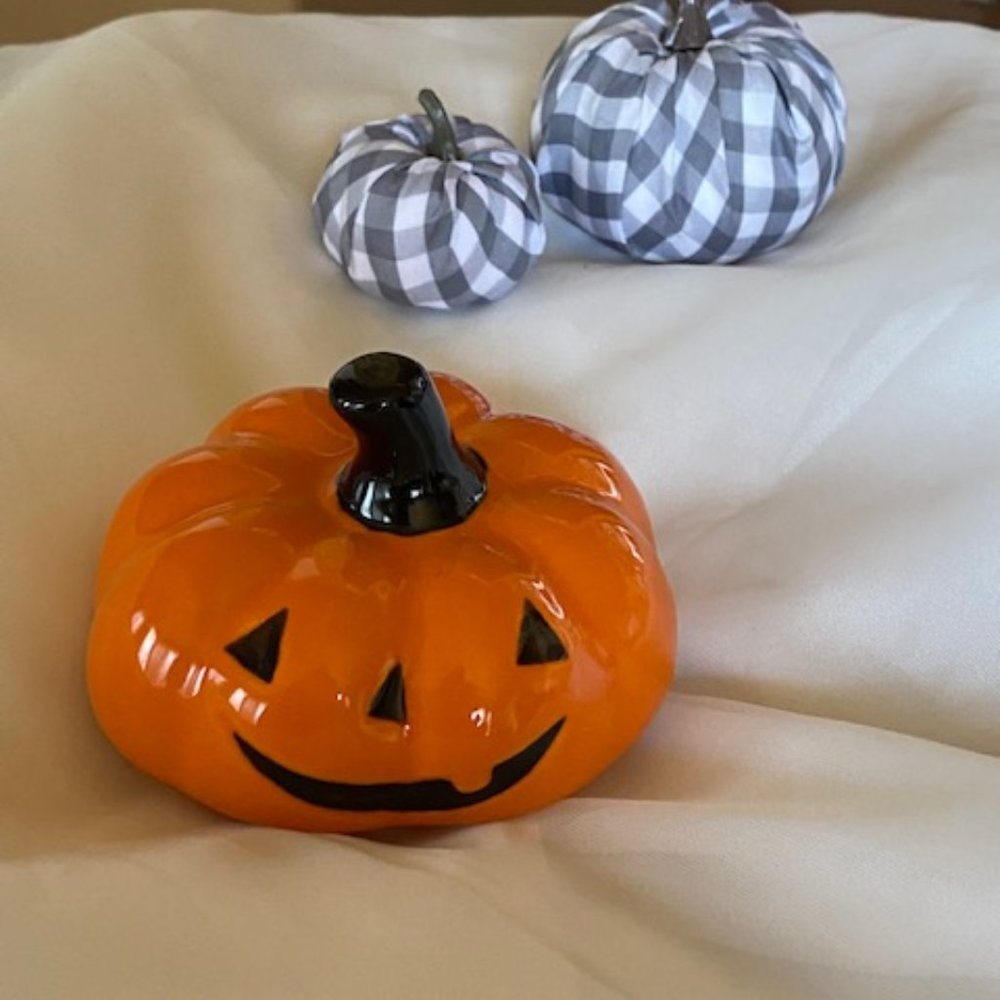 Rae Dunn Orange Mini Pumpkin Mug Topper (Topper Only)